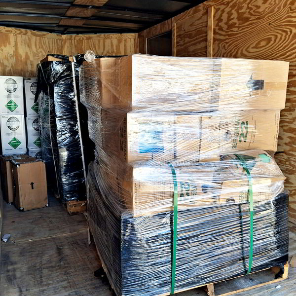 pallet con refrigerantes